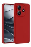 Newface Xiaomi Redmi Note 14 4G Kılıf First Silikon - Kırmızı
