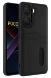 Newface Xiaomi Poco X7 Pro Kılıf Sara Kartvizitli Deri Kılıf - Siyah