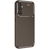 Newface Samsung Galaxy A26 Kılıf Auto Focus Karbon Kapak - Kahverengi