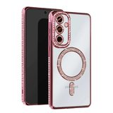 Newface Samsung Galaxy S25 Edge Joke Simli Magneticsafe Kılıf - Pembe