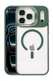 Joko Apple iPhone 17 Pro Max Remim Lensli Magsafe Standlı Kapak - Koyu Yeşil