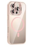 Joko Apple iPhone 16 Pro Remim Lensli Magsafe Standlı Kapak - Pembe