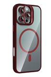 Joko Apple iPhone 16 Pro Max Remim Lensli Magsafe Standlı Kapak - Bordo