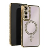 Newface Samsung Galaxy A26 Joke Simli Magneticsafe Kılıf - Gold