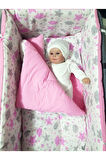 45x85 cm Portatif Beşik İçin Bebek Uyku Seti - Anne Yanı Beşik Uyku Seti