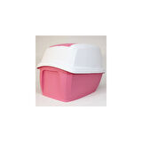 Imac Maddy Junior Üstü Açılır Kapalı Kedi Tuvaleti Pembe 57X43X41 cm