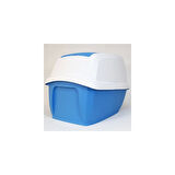 Imac Maddy Junior Üstü Açılır Kapalı Kedi Tuvaleti Mavi 57X43X41 cm