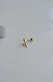 Gold Tomurcuk Gül Helix Piercing Kıkırdak Lob