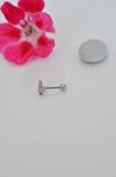 Gümüş Renkli Kelebekli Helix Piercing Kıkırdak Lob