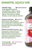 Misk Saf Esansiyel Uçucu Yağ Buhurdanlık Yağı Difüzör Esansı Aromaterapi Ortam Küre Koku Yağı 100ml