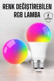 RGB Işıklı 10 Watt A+ LED Ampul UUCZRGBLAMBA3-1