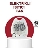 2000W Taşınabilir Elektrikli Fanlı Isıtıcı - Hızlı Isınma, Kompakt Boy