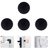 Microcase Darbe Önleyici Yapışkanlı Silikon Kapı Kolu Stoperi Tamponu Yuvarlak Tasarım - PEMBE AL5003 4 Adet