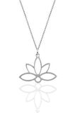 925 Ayar Gümüş Lotus Çiçeği Kolye