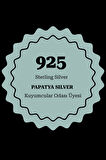 925 Ayar Gümüş Gold-Rose Kaplama Rüya Serisi Cam Boyalı Ayyıldız Türkiye Haritası Kolye