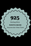 925 Ayar Gümüş Rodyum Kaplama Siyah Beyaz ,taraftar Desenli Ayyıldız Erkek Bileklik