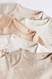 Next Baby % 100 Pamuklu Neutral Kısa Kollu 5'li Body Zıbın Set