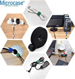 Microcase Cırt Cırt Kablo ve Malzeme Düzenleyici Kesilebilir Model 20mm X 5 metre Cırt Bant - SİYAH AL5268