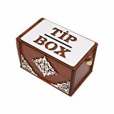 TİP BOX AHŞAP KUMBARA TİPBOX KİLİTLİ BAHŞİŞ KUTUSU