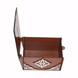 TİP BOX AHŞAP KUMBARA TİPBOX KİLİTLİ BAHŞİŞ KUTUSU
