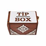 TİP BOX AHŞAP KUMBARA TİPBOX KİLİTLİ BAHŞİŞ KUTUSU