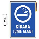 Sigara Içme Alanı Uyarı Ikaz Levhası (497379116)