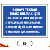 Burayı Tekrar Temiz Bulmak Için Uyarı Ikaz Levhası