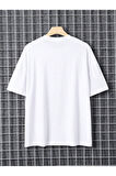 Unisex Yourbrand Baskılı Oversize T-Shirt
