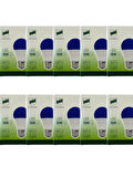 Uzlight 10W(75W) 11000K (Mavi Işık) E27 Duylu Led Ampul (10 Adet)