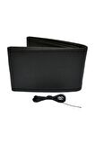 Universal Dikmeli Direksiyon Kılıfı Soft Siyah Ipli Genişlik (38×10CM)
