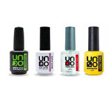 Uno süper 4”lü set (Rubber Base Coat. Top coat..praimer. Dehhyidrator)