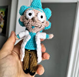 Rick ve morty oyuncağı amigurumi çizgi karakter tasarım Rick ve morty seti