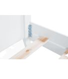 Uren Modern İnci Beyaz Tek Kişilik Karyola 120x200