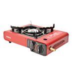 Nurgaz Portatif Ocak Kırmızı + Hortum Dedantör Set