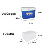 Sunset Glide 14 QT Soğutucu Buzluk 13 Litre Mavi