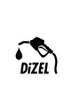 Dizel Pompa Sticker (OTO-MOTOR-LAPTOP-DUVAR-DEKOR) 30 X 30 Cm