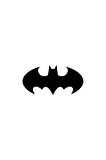 Batman Amblem Sticker (Oto-Motor-Laptop-Duvar-Dekor) 10 x 5 cm