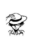 One Piece Monkey Sticker Oto Motor Laptop Duvar Folyo Sticker 40x44 cm