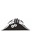 Bagajdan Bakan Gölge Göz Gözler Sticker 00656 35x14 Cm