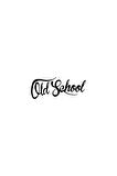 Byr002 Old School Sticker Oto Motor Laptop Duvar Folyo Sticker 15X6 Cm [Efsngrck]