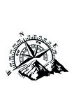 Pusula Dağ Off Road Oto Motor Laptop Duvar Folyo Sticker 30 x 21