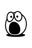 Byr002 Şaşkın Emoji Sticker Oto Motor Laptop Duvar Folyo Sticker 10X12 Cm [Efsngrck]