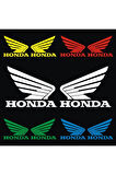 Honda UYUMLU  İçin Uyumlu Aksesuar Oto Motorsiklet Kask Sticker Set Kırmızı