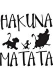 Hakuna Matata Yazı Sticker 10 x 10 cm