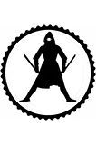 Kafkas Savaşcısı Tasarım Sticker 10 x 10 cm