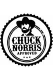Chuck Norris Onayladı Tasarım Sticker 10 x 10 cm