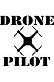 Dron Pilot Logo (Oto-Motor-Laptop-Dekor) Sticker 20 x 26 cm
