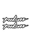 Pulsar Yazı Motosiklet Sticker 2 Adet 10 x 2 cm