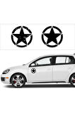 Off Road Us Army Star Askeri Yıldız Sticker Set 2 Adet 15 x 15 Cm