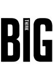 Think Big - Araç, Oto, Laptop, Duvar Uyumlu Sticker 20*16 Cm